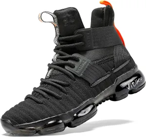 WETIKE Boys Basketball Shoes Non Slip Basketball Shoes for Boys Lightweight Girls Basketball Shoes Breathable Kids Basketball Shoes Durable Boys Shoes