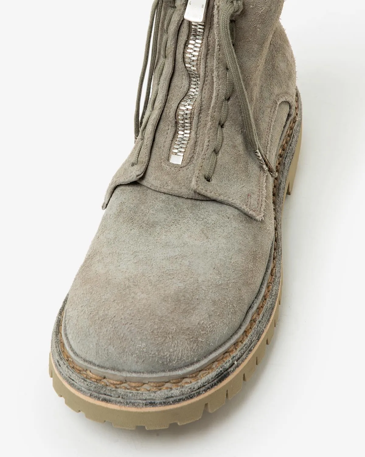 ZIPPER UNIT BOOTS BIG DADDY" HORSE LEATHER by GUIDI